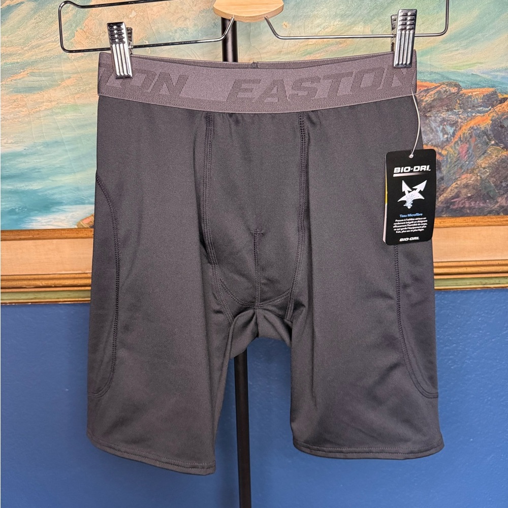 Easton Men's Black Compression Sliding Shorts
